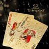 Magic Kiss Waterproof Gold and Silver Foil Poker Playing Cards, Deck of Plastic Playing Cards Gift (Gold 1 Deck)