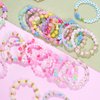 Dxhycc 24 Pieces Princess Bracelets Girls Beaded Bracelets Little Girls Costume Jewelry Set for Birthday Party Favors