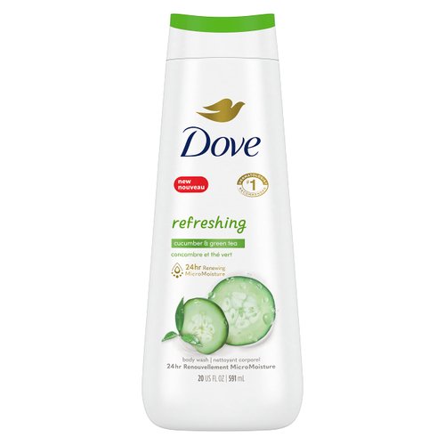 Dove Body Wash Refreshing Cucumber and Green Tea Refreshes Skin Cleanser That Effectively Washes Away Bacteria While Nourishing Your Skin 20 oz