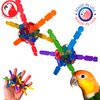 Bonka Bird Toys 2201 Pk2 Mini Stick Ball Foot Talon Craft Part Cage Fun Parakeet Conure African Grey and Similar Sized Birds