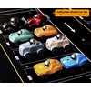 Elementoy 4-Pack Alloy Press and Go Toy Cars, Die-cast Collectible Model Race Cars, Birthday Christmas Holiday Party Gift for Kids 3+, Adults, and Collectors, Multi-Color (Cars #5 to #8)