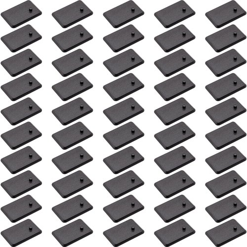 SIXPOINTS 50 Pieces Black Plastic Display Stand Base,Model Display Support Stand Fit For 3.75 inch Vintage GI Joe Cobra Action Force Figures Toy