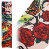 Geyoga 12 Pieces Tattoo Sleeves Set Fake Arm Sleeves Cover Realistic Soft Elasticity Arm Protection for Men Women Working (Schädel Muster)