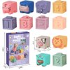 KALASU Baby Building Blocks 12Pcs Soft Building Blocks Toy Set, Silicone Bath Toys Chewable, Educational Squeeze Play Toys for Babies Over Six Months Old