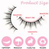 Hercks Manga Lashes Natural Lashes Wispy Lashes Natural Look, Faux Mink Lashes Fluffy False Eyelashes, 10 Pairs 12mm Short Light Volume Fake Eye Lashes Pack (08)