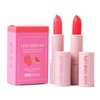 Watermelon Tinted Lip Balm and Strawberry Sugar Lip Scrub Stick Duo by Lick Your Lips - for Lip Repair, Deep Hydration, and a Soft, Radiant Pout