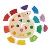 Tender Leaf Toys - Colour Me Happy - 13 Pieces Educational Colour Sorting Wooden Puzzle Toy with 3 Dimensional Shapes Underneath - Early Learning and Preschool Teaching Materials for Children 2+
