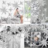 Silver Star Balloons,Explosion Star Balloons Kit with 6Pcs 22Inch Cone Star Foil Balloons and 10Pcs 10Inch Four Pointed Star Balloons for Birthday Anniversary Disco Party Decorations