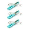3 Packs Nebee Fashion Pocket Readers Ultra Slim Compact Reading Glasses Spring Temple w/Portable Nebee Fashion Pocket Clip Aluminum Case Teal +1.75