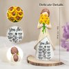 Bozspacer Inspirational Hand-Painted Figurine with Sunflower Bouquet, You are Beautiful, Amazing Resin Doll, Great Gift for Her, Girl Friends, Friends, 5.9 Inches Resin Doll Tabletop (You are)