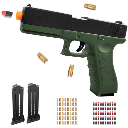 Zanktony Soft Bullet Toy Gun - Blaster with Shell Ejecting - Sturdy Toy Gun Gift Box for Christmas Birthday Present for Boys Girls Adults Age 3+