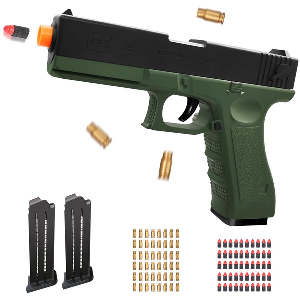 Zanktony Soft Bullet Toy Gun - Blaster with Shell Ejecting - Sturdy Toy Gun Gift Box for Christmas Birthday Present for Boys Girls Adults Age 3+