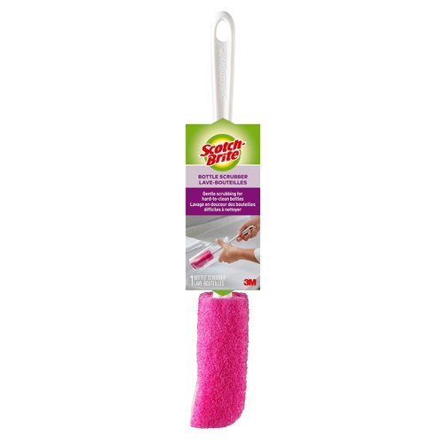 Scotch-Brite Water Bottle Scrubber, Safe On Glass, Plastic and Stainless Steel