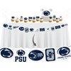 Penn State Party Supplies (42 Pieces) for PSU Graduation, Tailgating and Birthday Party Decorations with Penn State Banner with Penn State Cake Toppers Decorations (Penn State Nittany Lions)
