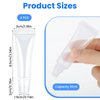 Andibro Lip Gloss Empty Balm Tubes, 5Pcs Lip Balm Small Squeeze Bottles Refillable Empty Tubes Mini Lipgloss Transparent Dispenser for Cosmetic Makeup Travel Toiletries