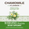 Nature's Way Chamomile Flower - 700 mg per 2-Capsule Serving- Traditional Calming Aid* - Herbal Supplement - Non-GMO Project Verified & Gluten Free - 100 Vegan Capsules