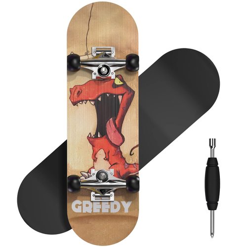 Dizywiee Finger Skateboard, Wooden FingerboardsToy with Bearing Wheel, Mini Skateboard, Birthday Gift for Boys and Girls, Size 30mm x 100mm
