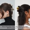 4 Pack Tortoise Claw Hair Clips - 2" Small to Medium Clips for Thin to Thick Hair, Cute Styling Accessories for Women