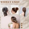 Crowye 1000 Pcs U-shaped Hair Pins Bulk for Buns 2.4 Inch Pins Black Hair Pins Waved Hair Pins Lady Bobby Pins Hair Grip Hair Styling Pins Hair Accessories for Women with Storage Box
