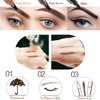 Eyebrow Tattoo Pen, Ksndurn Black Eyebrow Pencil - Waterproof Microblade Brow Pen, Eyebrow Tattoo Pen with a Micro-Fork Tip - Natural Looking Eyebrows Effortlessly with Gift