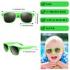 MIAHART 12 Pack Kids Party Sunglasses Bulk Summer Party Favors Retro Glasses for Boys and Girls Birthday Party Supplies, Green
