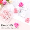 Ahoney 10Pcs Pink Hair Claw Clips for Women Girls, 1" Mini Matte Small Hair Clips for Thin Thick Medium Hair Cute Jaw Clips Strong Hold Hair Barrettes Clip with Gift Box (Pink)