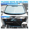KUST Custom Fit Windshield Sun Shade for Toyota 4Runner 2010-2023 2024 Sunshade Foldable Sun Visor Protector Blocks UV Rays Keep Your Car Cooler