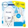Febreze Fade Defy PLUG Air Freshener & Odor Fighter Starter Kit with Linen & Sky (1) .87 fl. oz. Oil Refill Transparent