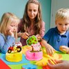 6 Pcs Farm Animals Party Decorations Honeycomb Centerpieces Farm Themed Cake Balls Table Toppers Barn Party Supplies Birthday Party Supplies for Farm Animals 3D Table Decoration Baby Shower