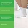 SmartKnit Seamless Wide Crew Socks for Diabetes, Arthritis, or Sensitive Feet (White, Medium)