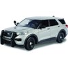 2022 Police Interceptor Utility Unmarked Slick-Top Silver 1/24 Diecast Model Car by Motormax 76990 S
