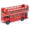 London Double Decker Bus Open Top, Red - Motormax 76008 - 4.75" Diecast Model Toy Car