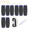 8 Pack Extra Coarse Replacement Rollers for Amope Pedi Refills Electronic Perfect Foot File Pedi Hard Skin Remover Refills Include 1 Nail Brush 1 Clean Brush