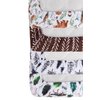 4 Pack Woodland Forest Animals Wood Neutral Unisex Fitted Baby Crib Sheets Set for Baby Boys or Girls
