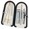 Korean Nail Clipper! World No. 1 Three Seven (777) Travel Manicure Grooming Kit Nail Clipper Set (6 PCs, 4000XG), MADE IN KOREA, SINCE 1975