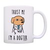 Veterinarian Gifts For Men Trust Me I'm a Dogtor Funny Dog Gifts 11oz Ceramic Coffee Mug