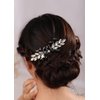 BERYUAN Crystal Rhinestone Hair Comb Bridal Side Combs Wedding Hair Accessories with Rhinestone Crystal Bridal Hair Piece for Wedding Women and Girls (black)