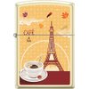 Zippo Café De Paris Coffee Cup Cream Matte Windproof Lighter