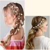 Hapdoo 20pcs Pearl Hair Clips, Gold pearl Spiral Hair Clip Bridal Pins, Vintage Wedding Braided Hair Clips Headpieces, Fashion Hair Stylish Accessories for Women Girls
