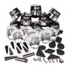 Fun Express Black & White New Year's Eve Party For 25 - Hats, Decor and NYE Party Supplies - 52 Pieces