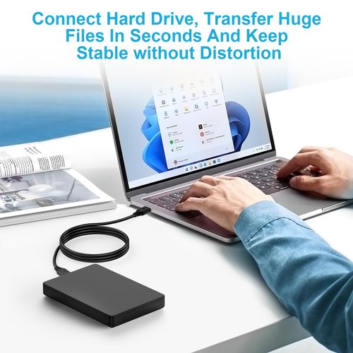 FiveBox 1Pack USB to USB Cable 6 ft, USB 3.0 Male to Male Type A to A Double End USB Cord Wire for Hard Drive Enclosures, Laptop Cooler, Monitor, Camera, DVD Player, USB Hub, Set Up Box and More