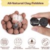 Legigo 2 LBS Organic Expanded Clay Pebbles, 4mm -16mm Light Expanded Clay Aggregate, Natural Clay Pebbles for Hydroponic & Aquaponics Growing, Orchid Potting Mix, Dutch Buckets, Drainage, Terrarium
