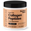 Perfect Keto Collagen Peptides Protein Powder with MCT Oil, Hydrolyzed Collagen, Type I & III Supplement, Gluten Free Grass Fed, Low Carb, Keto Coffee Creamer, Collagen for Women & Men, Peanut Butter
