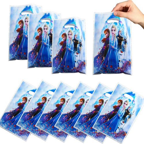 ZHOUHUA 30Pcs Frozen Princess Party Gift Bags,Frozen Princess Candy Bags,Frozen Princess Goody Bags Frozen Princess Birthday Party Supplies Decorations (Frozen2 30pcs)
