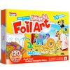 Klever Kits Foil Art Kit for Kids - Arts & Crafts Supplies, Mess Free Coloring, Animal Foil Foam Stickers, Creative Travel Toys, Birthday Gifts for Boys & Girls Ages 4 and Up