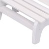 RiToEasysports Dollhouse Wooden Bench, 1:12 Scale Miniature Garden Bench High Simulation Miniature Bench Furniture Model White