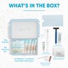 1-Shoppe All-in-Kit|Aqua Organics Amenity & Accessory Kit|1oz Travel Size Shampoo, Conditioner, Lotion, Body Wash,Body Bar, Cleansing Bar, Shave & Dental Sets, Make-Up Remover Wipes & Vanity Kit|1 set