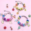 Happytime Charm Bracelet Making Kit for Girls Jewelry Making Supplies Beads Unicorn Mermaid Arts and Crafts Girls Toys Age 6-8