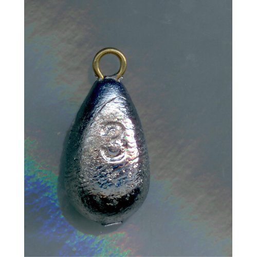 3 oz BELL SINKER WITH BRASS EYELET - 10 PER PACK S & J's TACKLE BOX