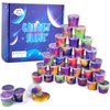 32 Pack Galaxy Slime Kit, Non-Sticky Mess-Free, Stress Relief Sludge Toy, Christmas Stocking Stuffers, Classroom Prize, Goody Bag Fillers, Slime Party Favors for Kids 4-12